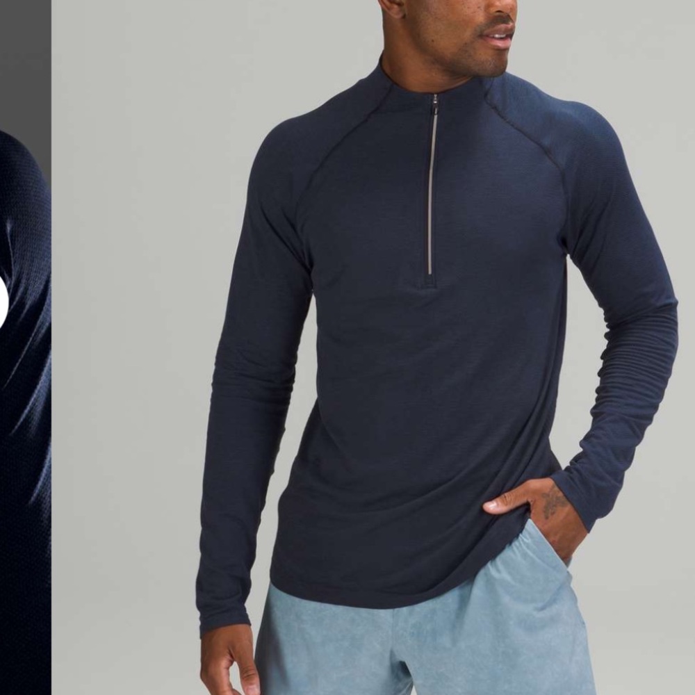 Lululemon metal vent half zip men’s small